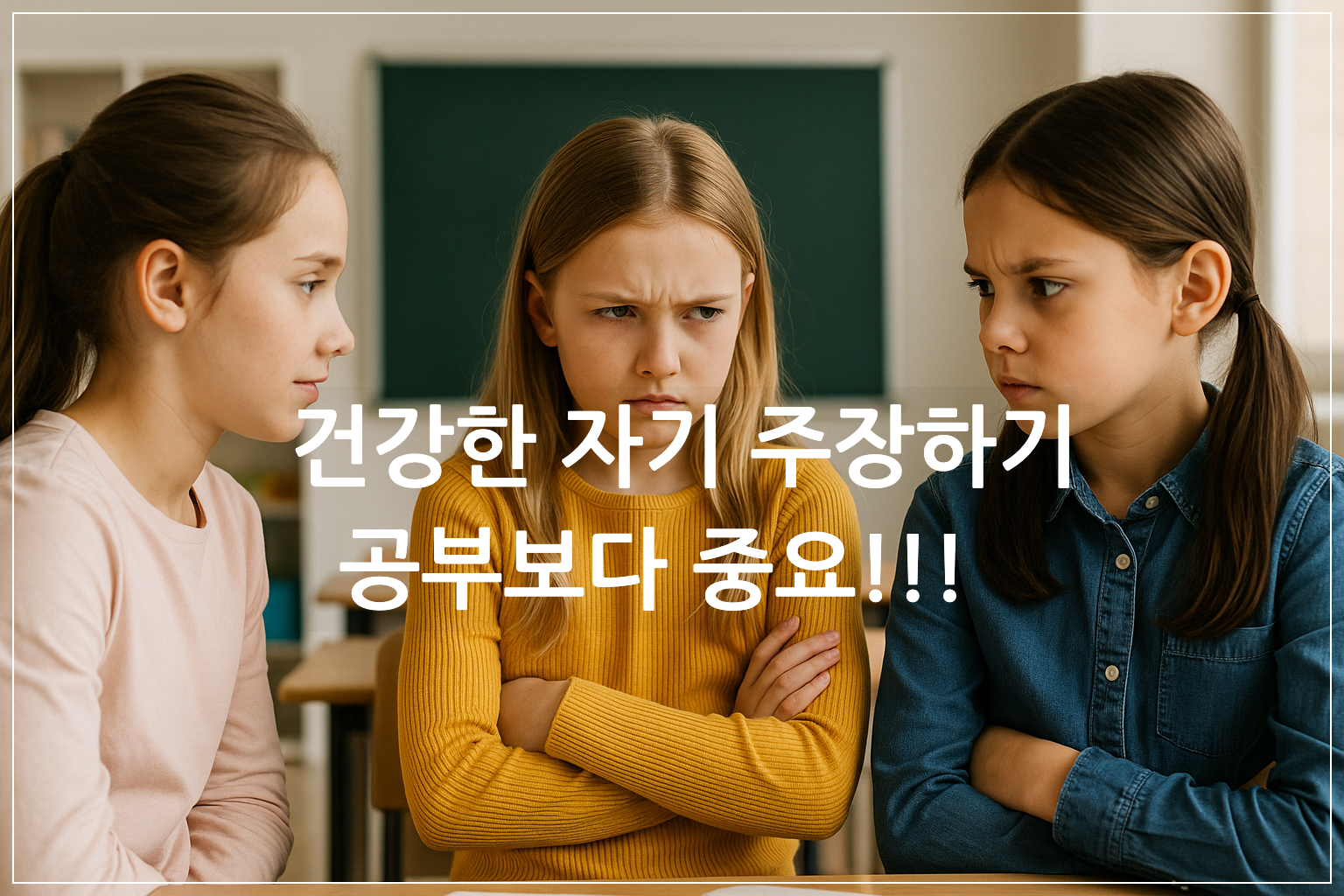 건강한 자기 주장 하기, 공부보다 중요