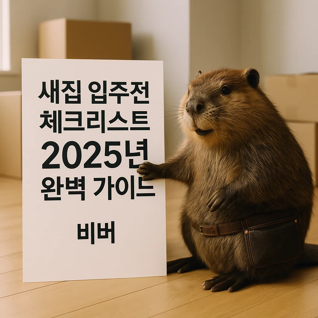 새집 입주전 체크리스트 2025년 완벽 가이드