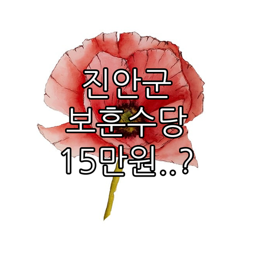 2025년 진안군 보훈명예수당: 참전..