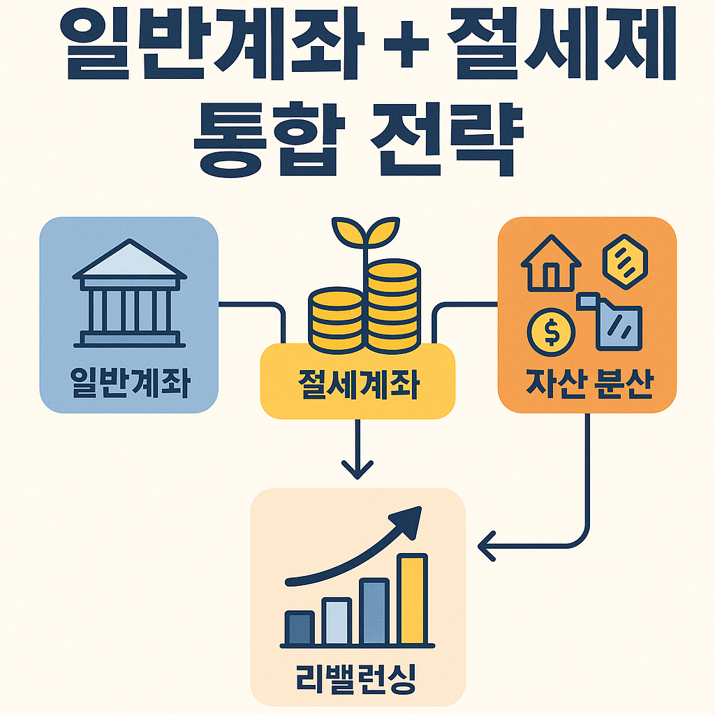 일반계좌와 절세계좌를 나란히 비교 분석하는 재무설계 인포그래픽
계좌 통합 전략을 고민 중인 직장인의 일러스트
