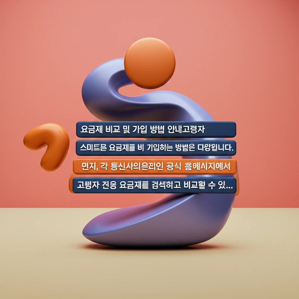 어르신 스마트폰 요금제, 통신비 절약..