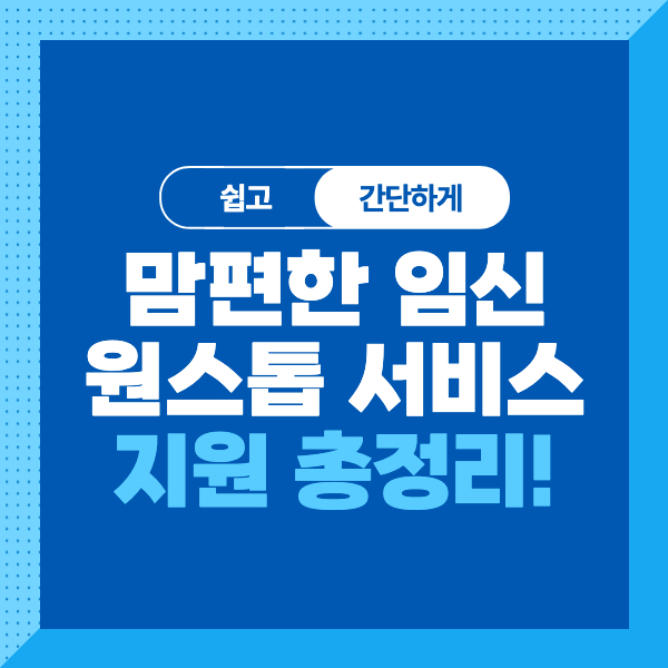 <맘편한 임신 원스톱 서비스 신청 방법>엽산제,철분제 지원, KTX 특실 할인, 진료비지원까지 놓치지말고 받아가세요!