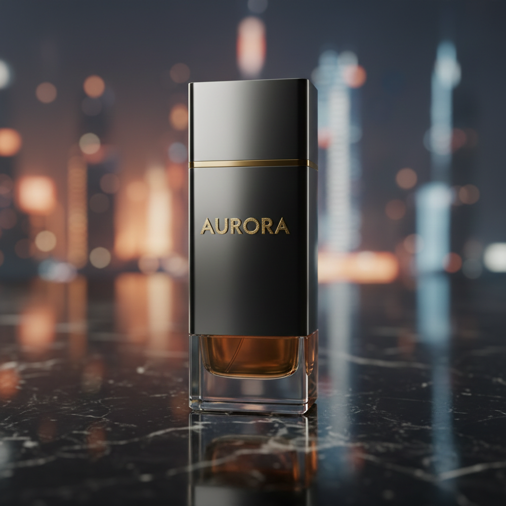 나노바나나 프로를 활용하여 정밀한 텍스트와 4K 화질로 생성된 럭셔리 향수 제품 광고 이미지.