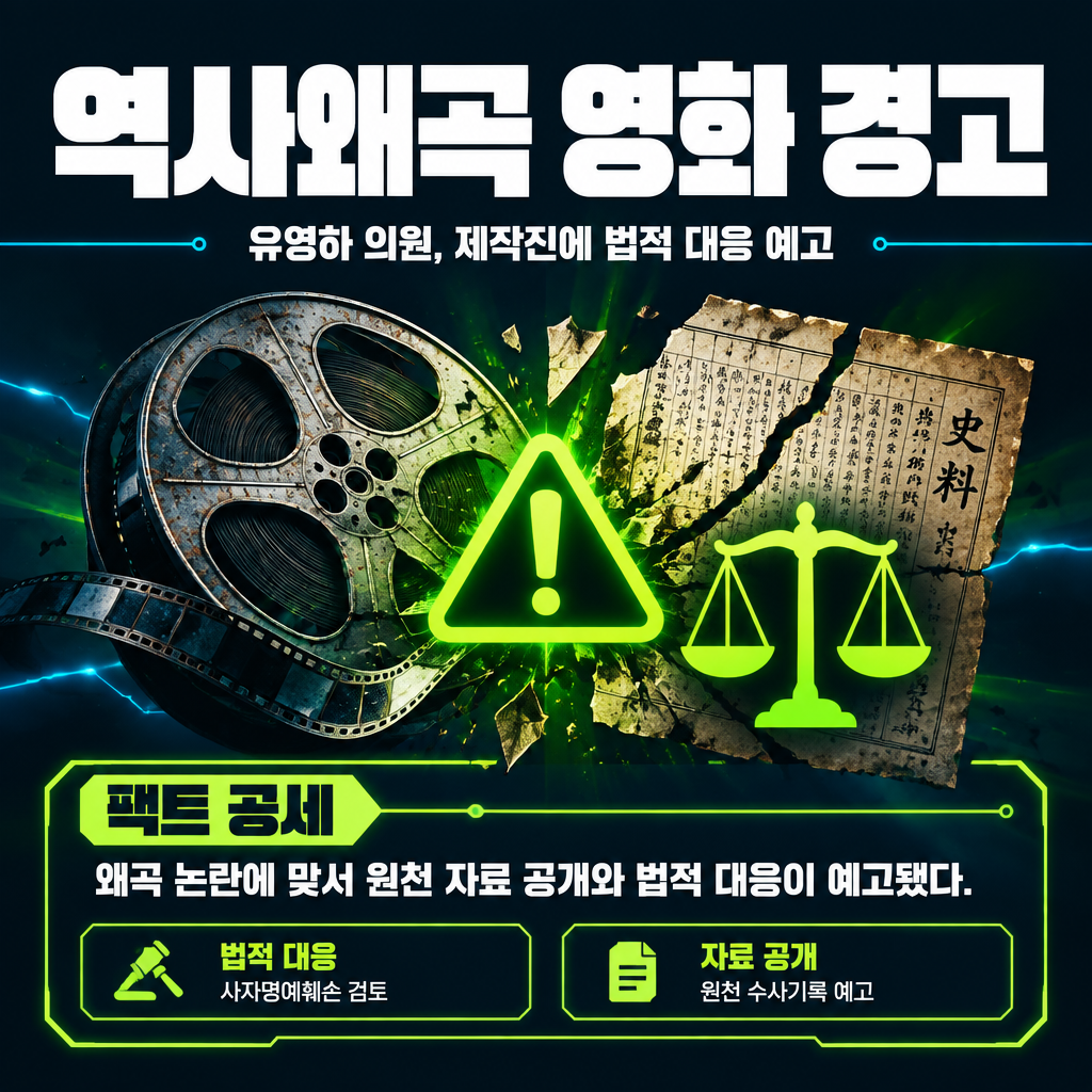 역사왜곡 영화 경고