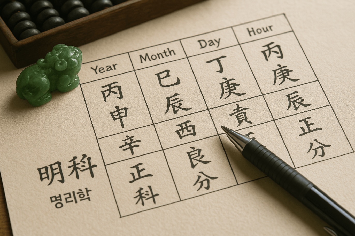 명리학 사주팔자 기초