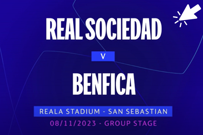 UEFA 챔피언스리그 그룹D조 레알 소시에다드 VS 벤피카 하이라이트