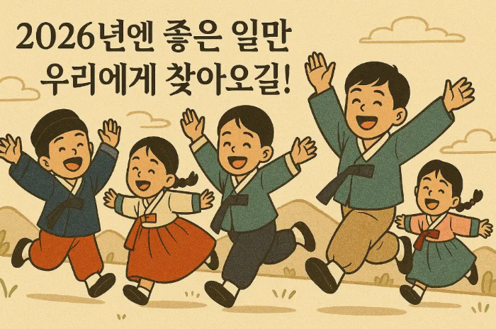 2026년-새해-좋은일-인사-아이들