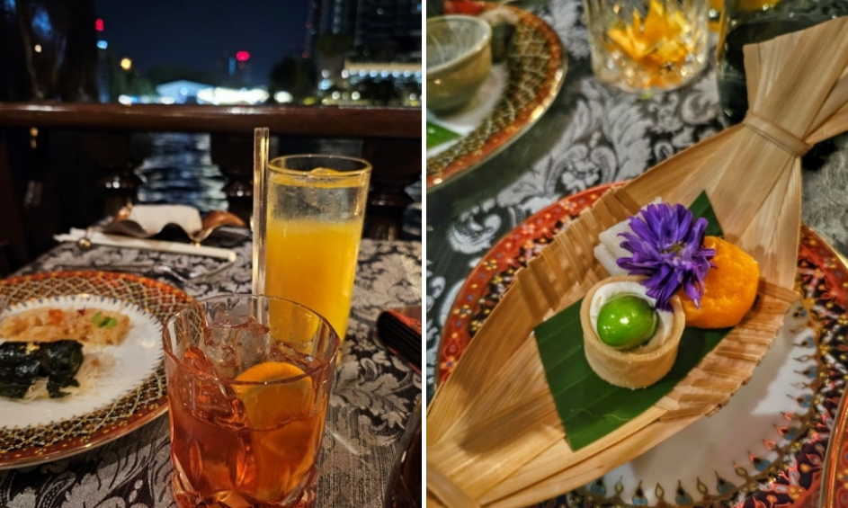 디너크루즈 내 태국 전통 요리 사진