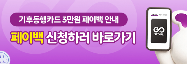 기후동행카드 월 3만원 페이백 이벤트 및 혜택 대상