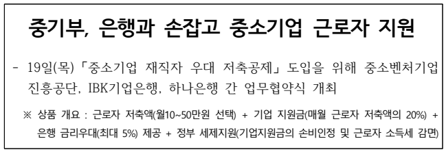 중소기업 재직자 우대 저축 공제