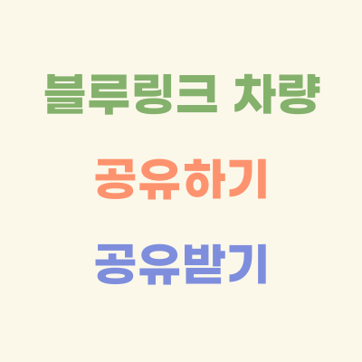 블루링크-차량-공유하기-공유받기