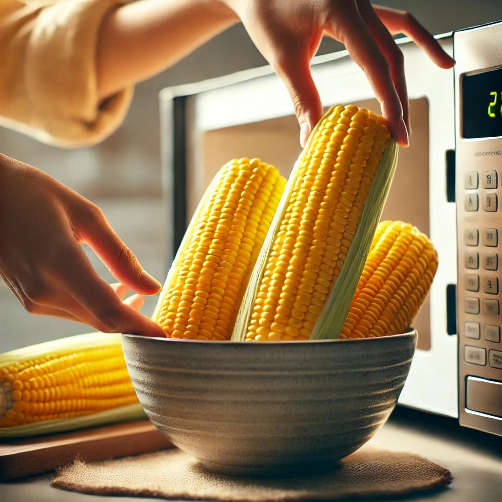 초당옥수수 전자레인지 찌는법