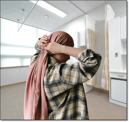 암 치료 중인 여성