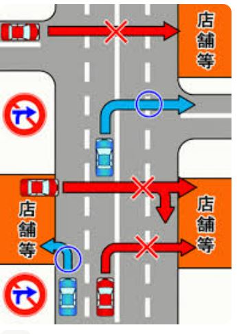 차량횡단금지 구간