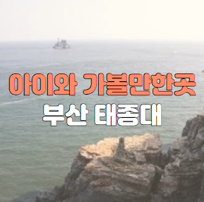 아이와 가볼만한곳 부산 태종대