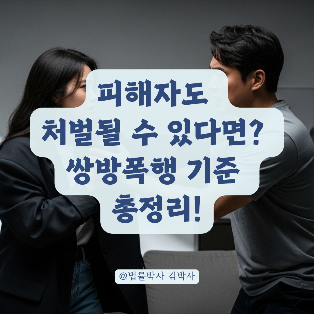 피해자가 대응중에 밀쳤다면 쌍방 처벌될까? 경찰 수사 전 알아둘 점 정리!