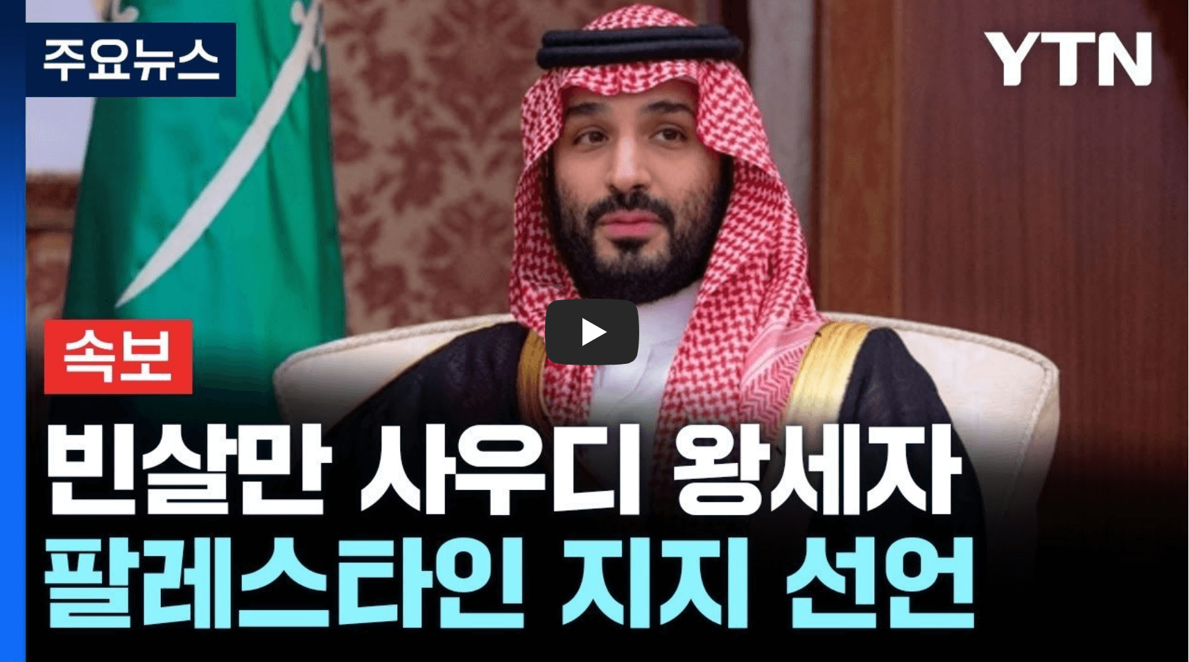 사우디 팔레스타인 지지
