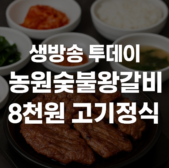 생방송투데이 막 퍼주는 집 인천3대 갈비맛집 8,000원 고기정식 농원숯불왕갈비