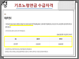 노령연금 수급자격 재산