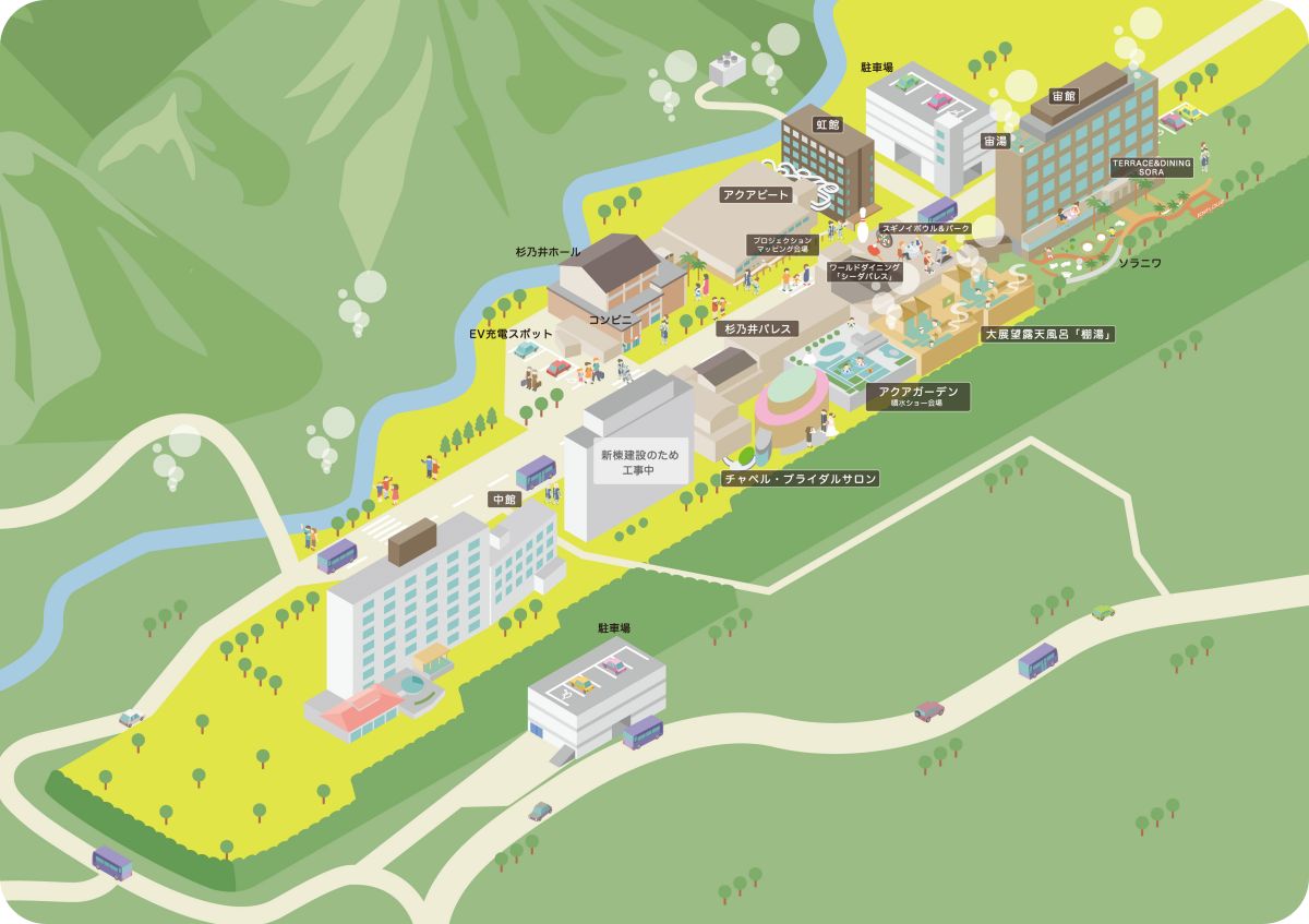 스기노이호텔-시설지도-그림-호텔홈페이지제공