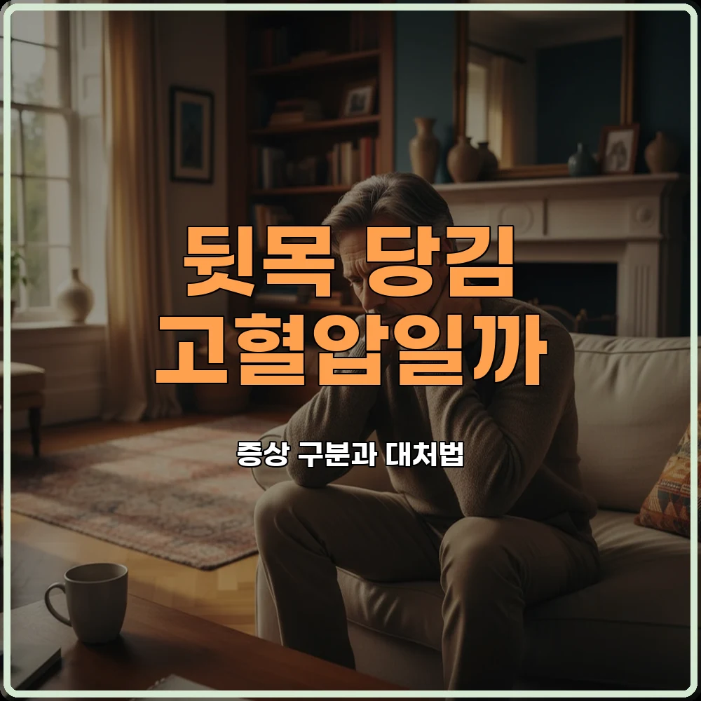 뒷목당김