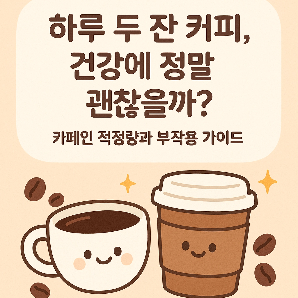 하루 두 잔 커피, 건강에 정말 괜찮을까 카페인 적정량과 부작용 가이드