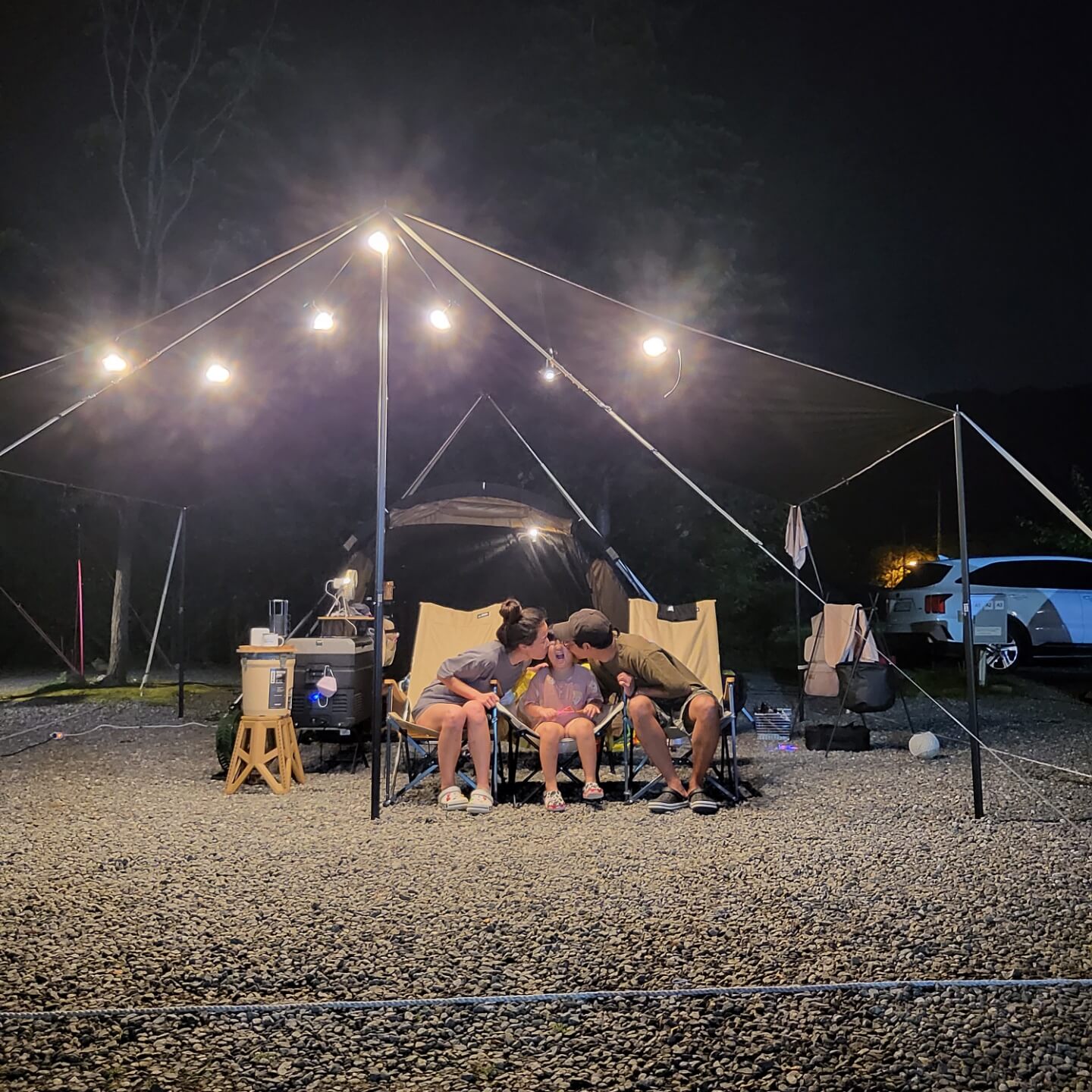 아빠,엄마의 사랑을 한 몸에 받는 딸아이