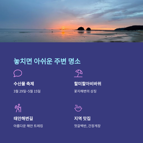2025 태안 세계 튤립 꽃 박람회 주변 명소