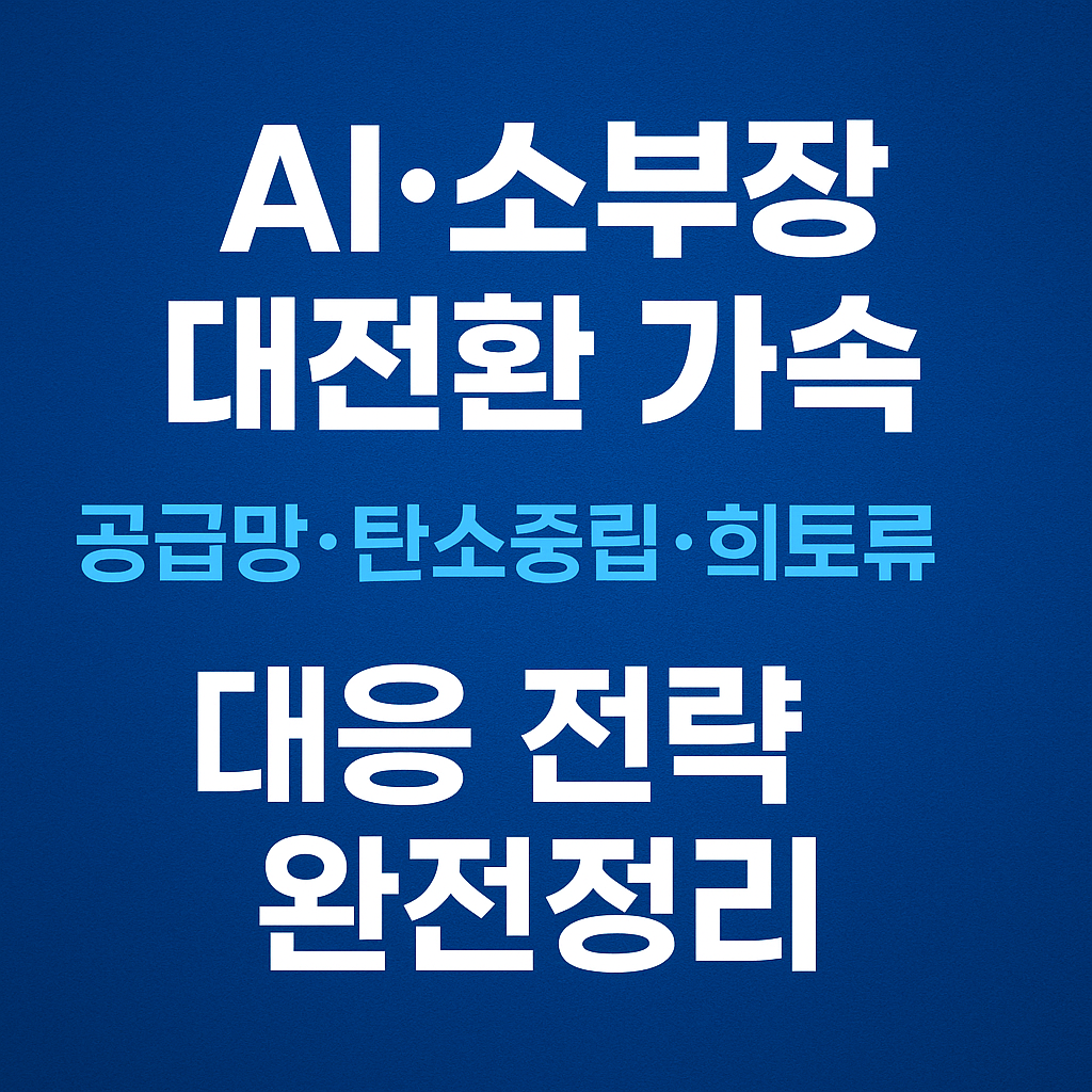 AI·소부장 대전환 가속｜공급망·탄소중립·희토류 리스크 대응 전략 완전정리