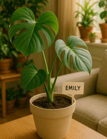 이름을 지어준 식물 화분 사진