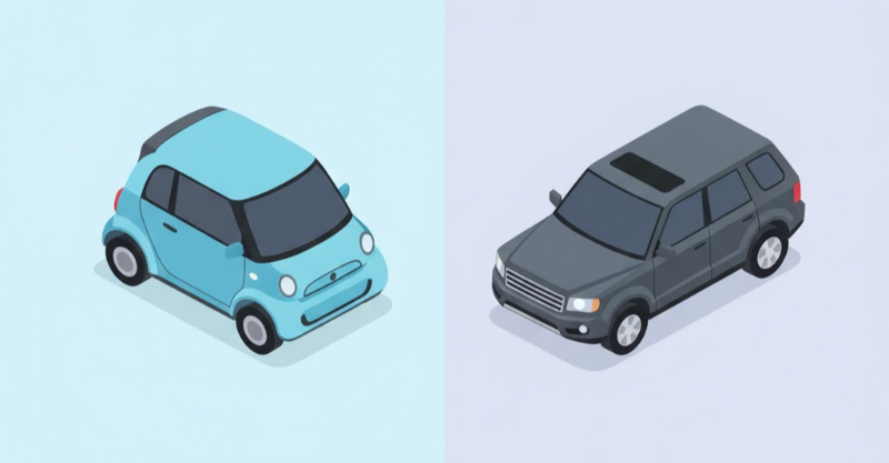 무료유료 비교 일러스트 이미지