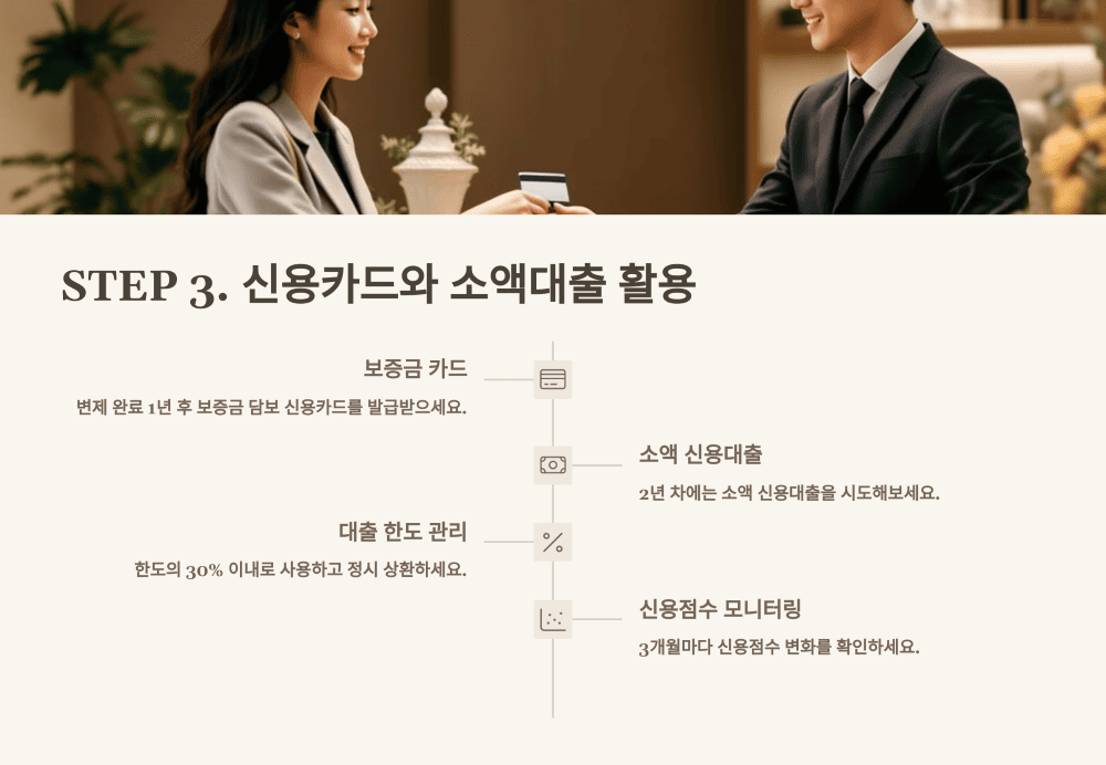 STEP 3. 신용카드와 소액대출 활용