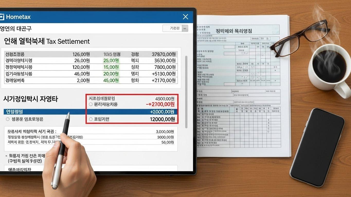 홈택스 연말정산