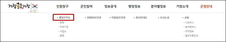 거창군청-홈페이지