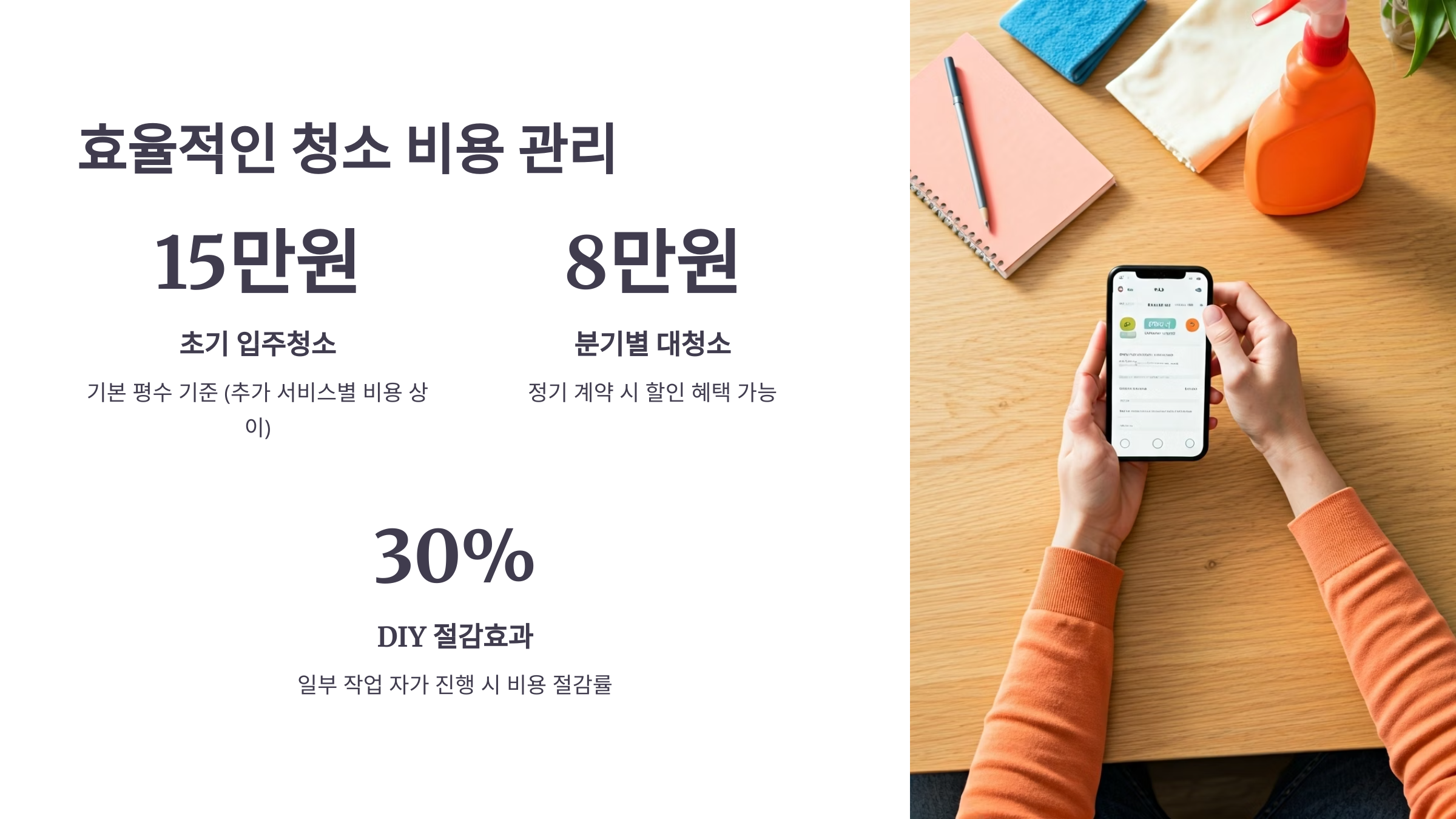 구리 입주청소 업체 비용 관리