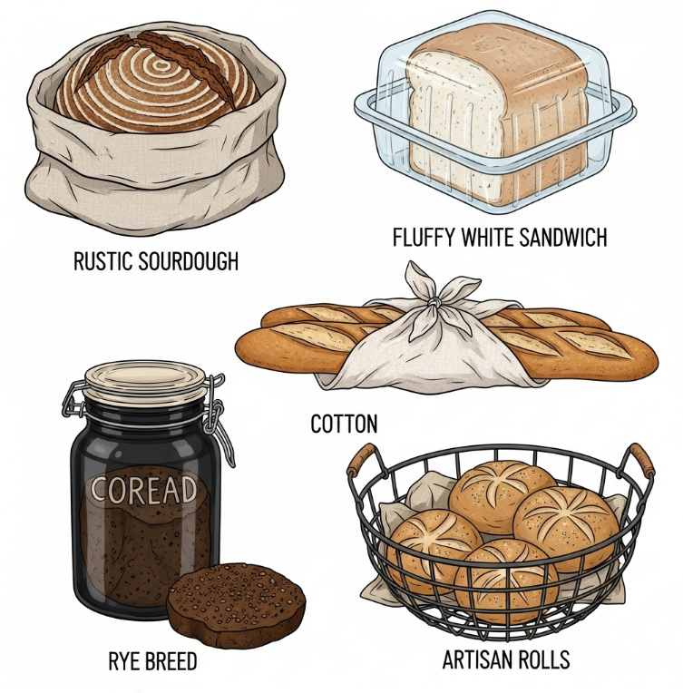 빵의 종류와 특성을 고려한 올바른 보관법