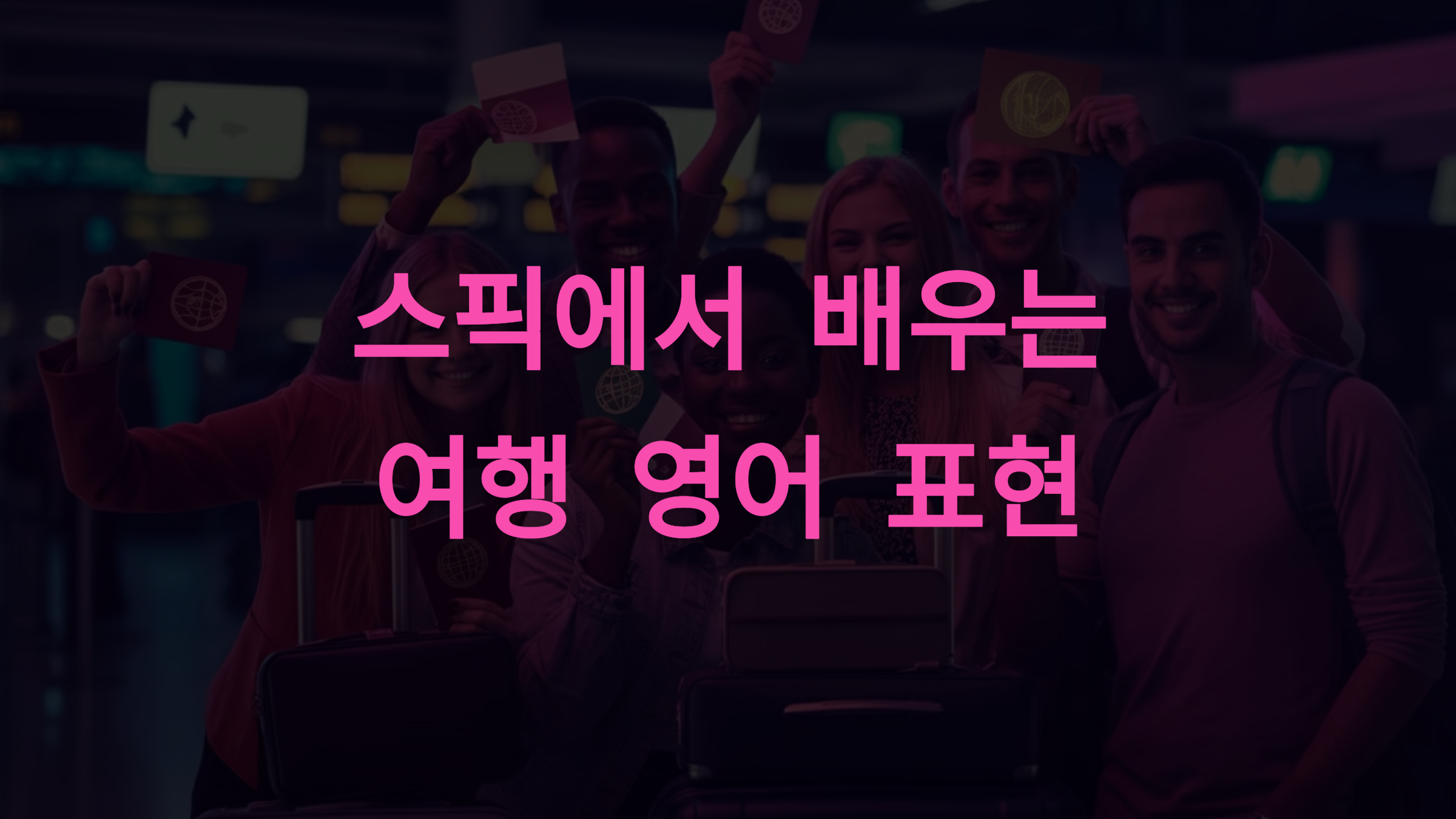 스픽에서 배우는 여행 영어 표현: 실전에서 바로 쓰는 필수 표현들