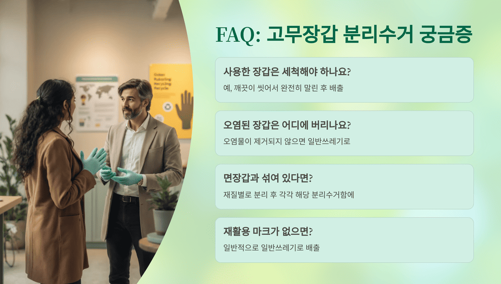 FAQ: 고무장갑 분리수거 궁금증