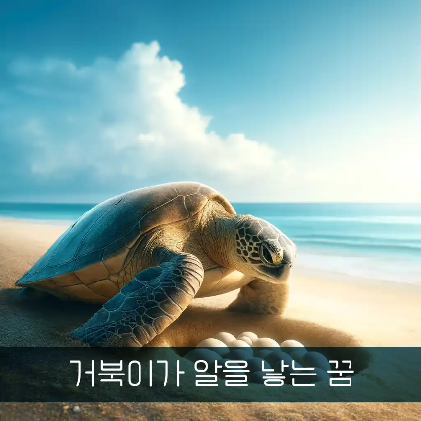 거북이가 알을 낳는 꿈