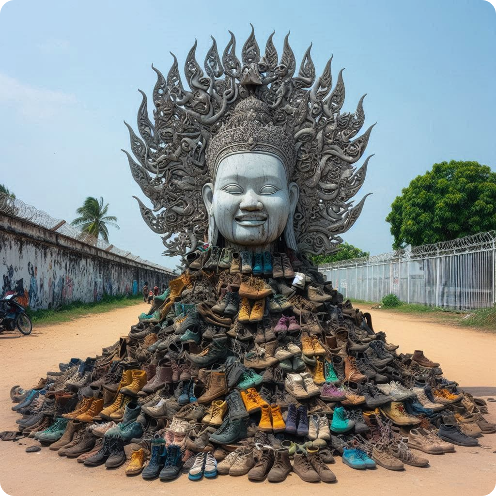 The fateful border brought about by shoes in Cambodia