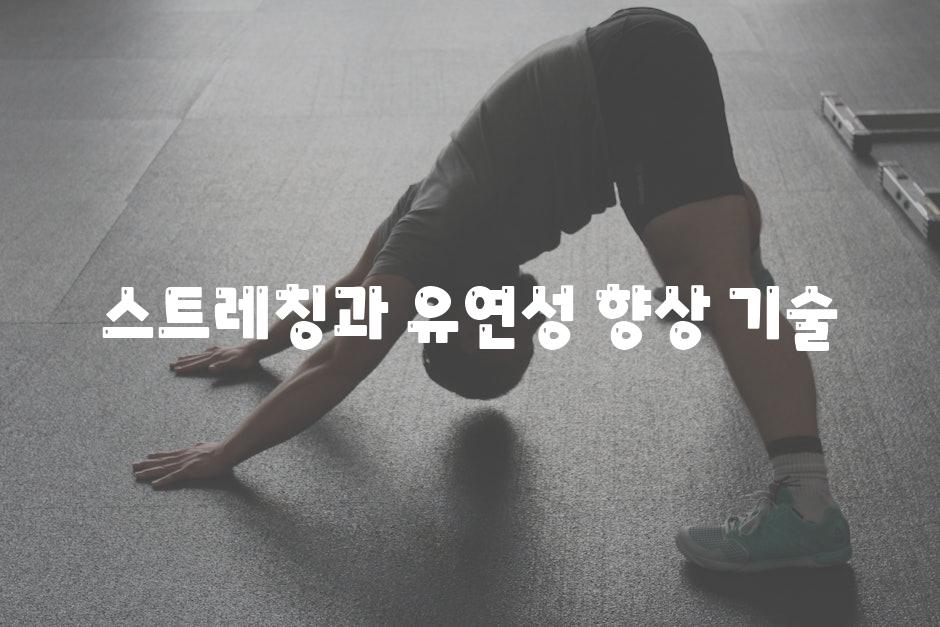스트레칭과 유연성 향상 기술