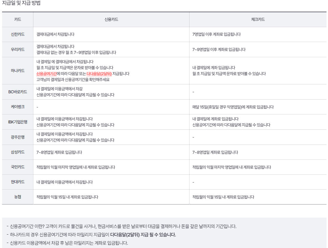 알뜰교통카드 종류