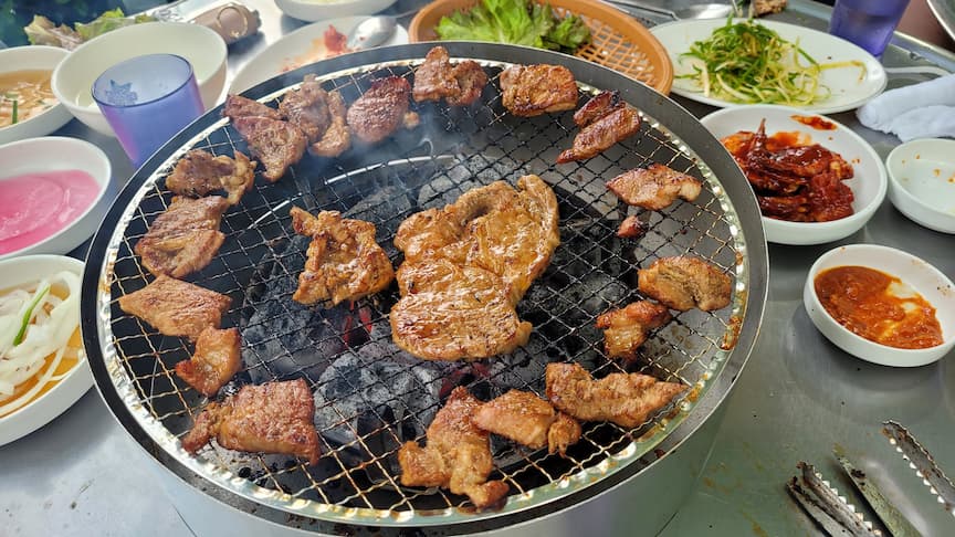 잘 구워진 태릉 갈비