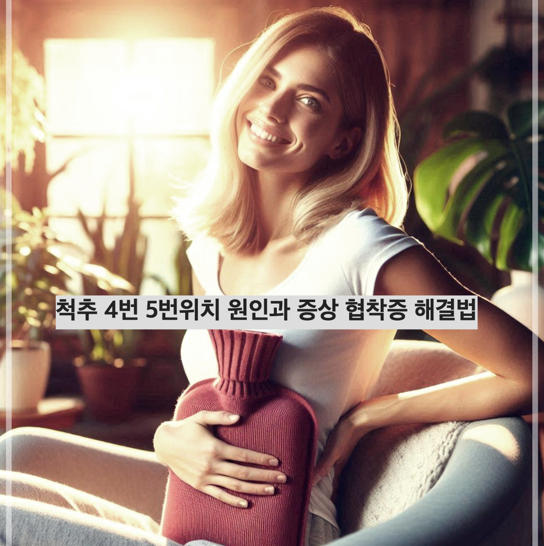 척추 4번 5번위치 원인과 증상 협착증 해결법