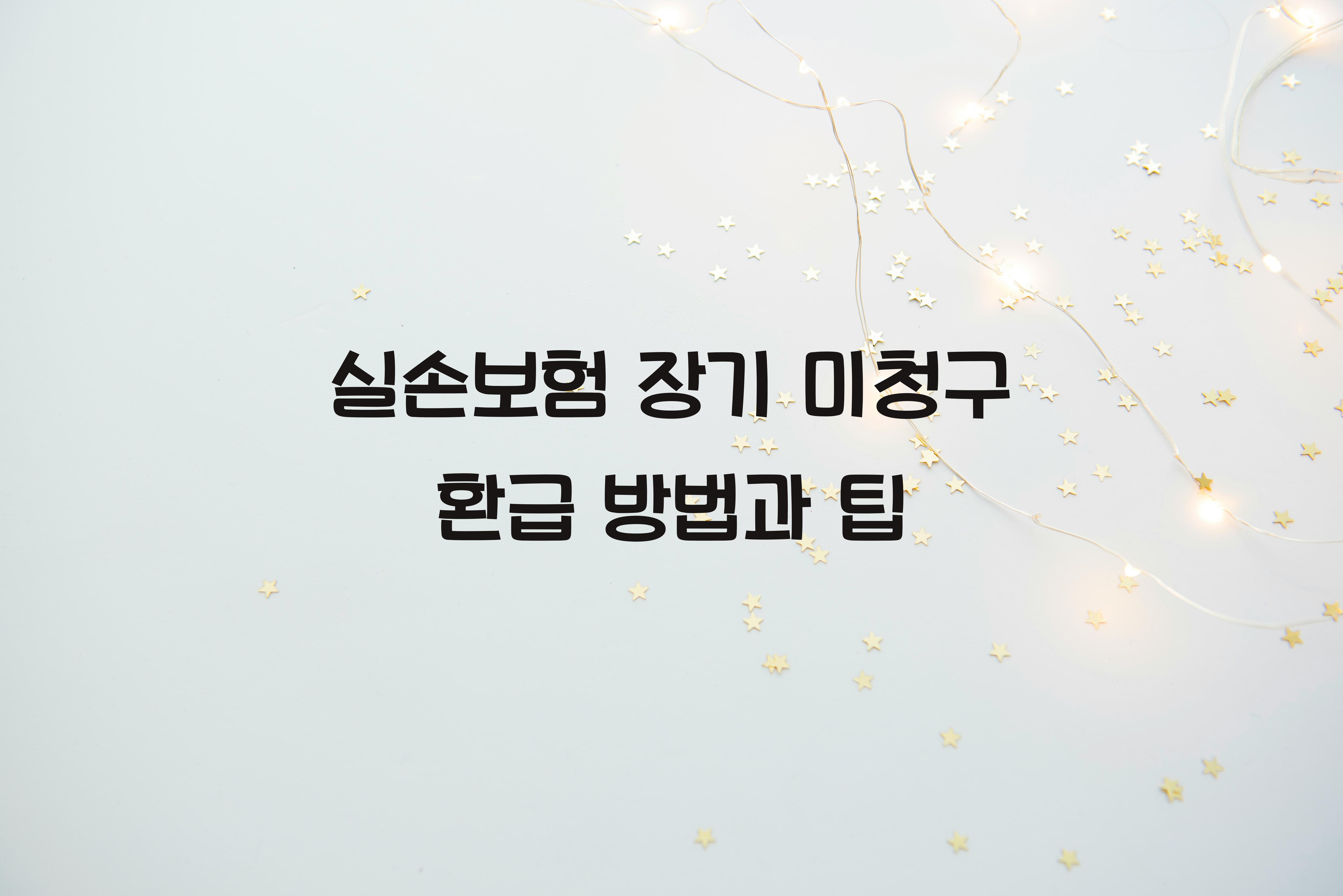 실손보험 장기 미청구 환급