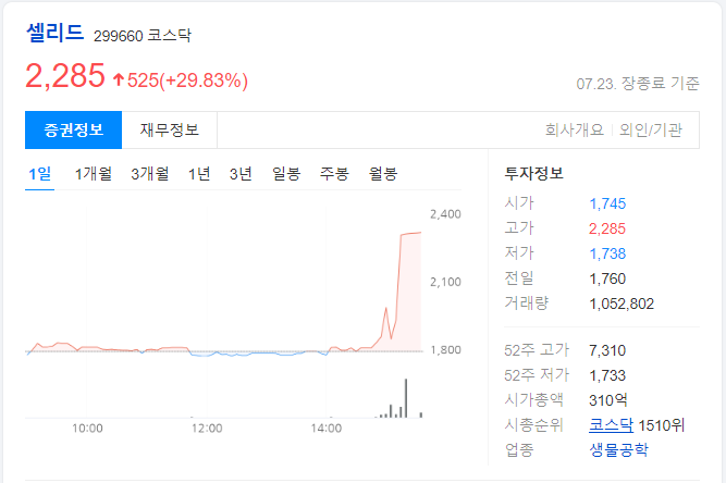 셀리드-하루-차트-이미지