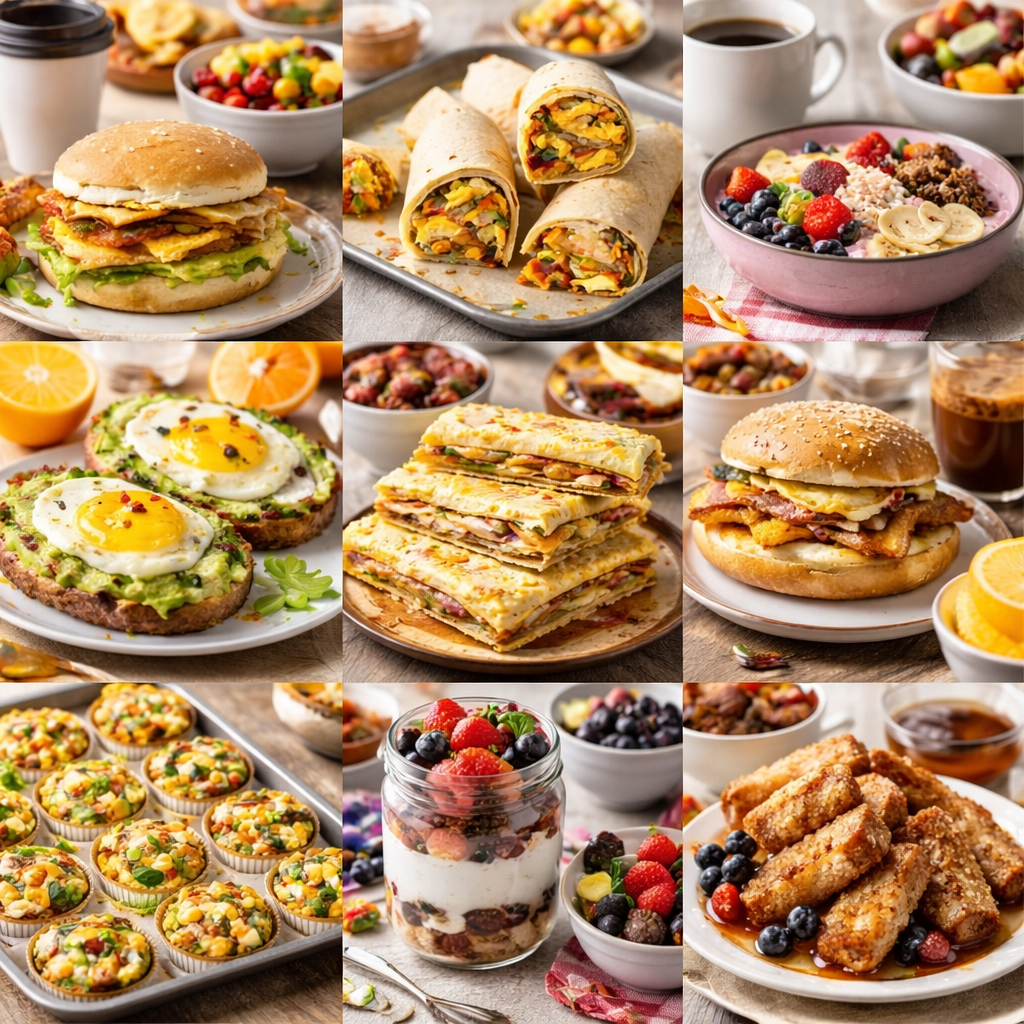 바쁜 아침을 위한 미국식 브런치 레시피 관련 사진