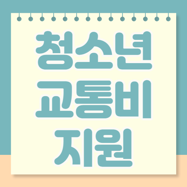 청소년 교통비 지원