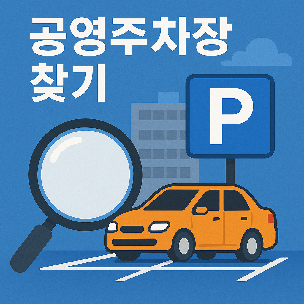 공영주차장 찾기 스마트한 방법