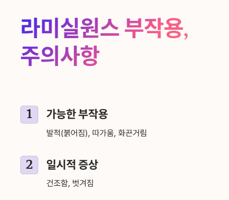 라미실원스 부작용